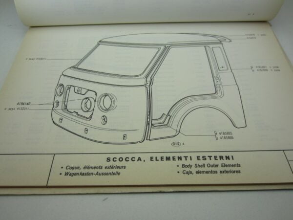 Onderdelencatalogus carrosserie-onderdelen Fiat 241 - Afbeelding 3
