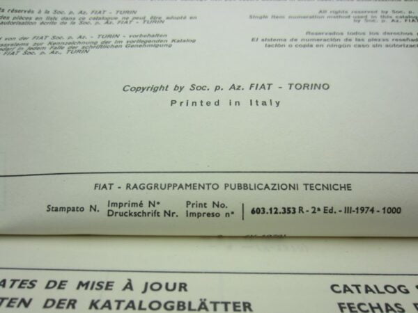 Onderdelencatalogus carrosserie-onderdelen Fiat 241 - Afbeelding 4