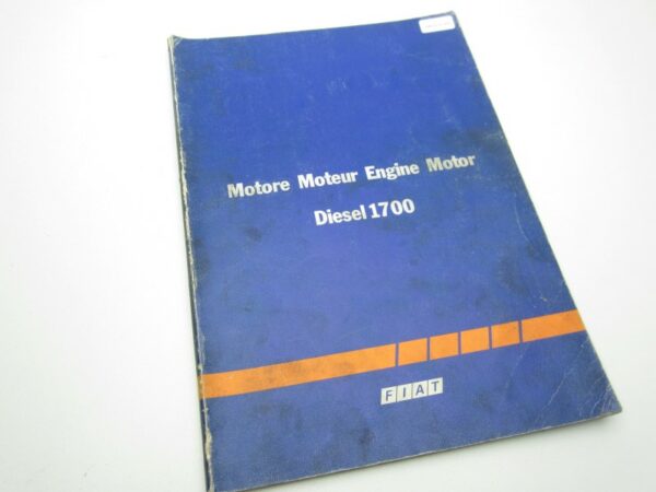 Manuale di officina motore diesel Fiat 1700