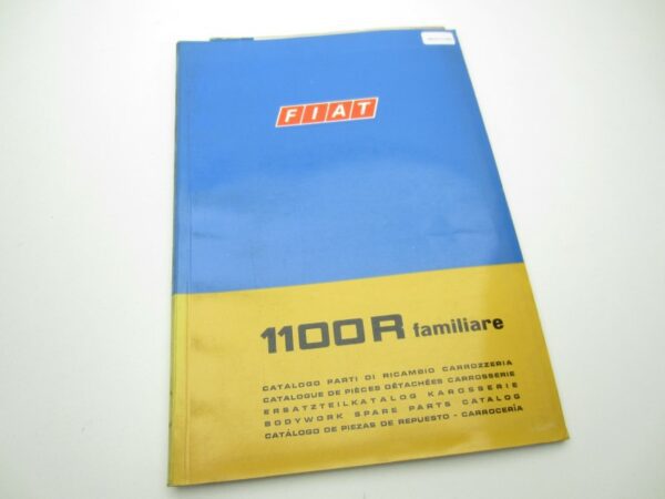 Catalogo parti di carrozzeria Fiat 1100R familiare