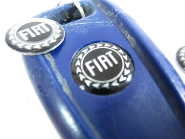 Fiat logo sleutel ZWART Stilo Punto II 500 Grande Punto 2 st. 14mm - Afbeelding 4