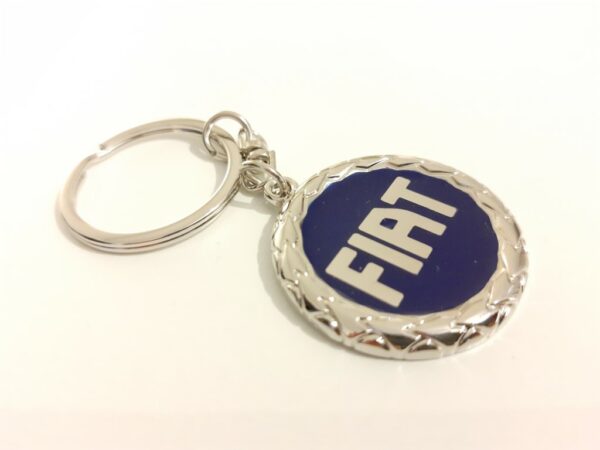 Sleutelhanger Fiat blauw logo Punto II - Stilo - Barchetta - Coupe