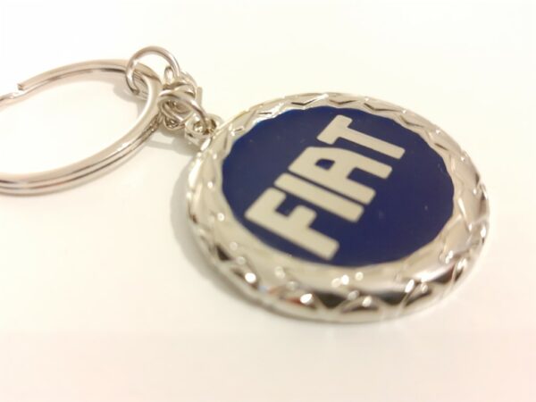 Sleutelhanger Fiat blauw logo Punto II - Stilo - Barchetta - Coupe - Afbeelding 3
