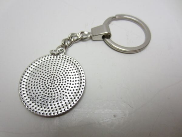 Sleutelhanger Lancia metaal gestipt rond wit -NIEUW- - Afbeelding 3