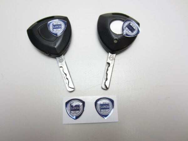 Lancia schild logo 18mm Lancia Kappa Ypsilon sleutel -Imitatie- SET 2 - Afbeelding 4