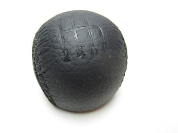Pomello cambio Alfa 166 pelle nera 6 marce IMITAZIONE