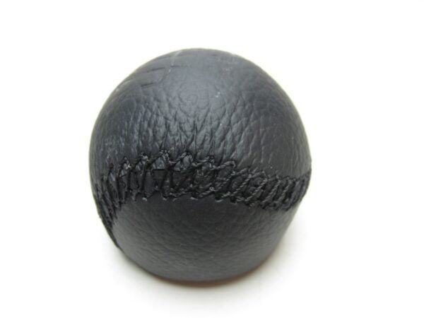 Pomello cambio Alfa 166 pelle nera 6 marce IMITAZIONE - immagine 3