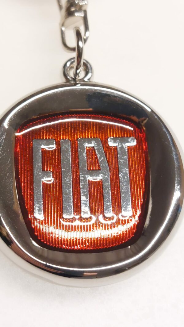 Portachiavi Fiat logo rosso Punto Evo - 500 - 500X - Tipo - immagine 6