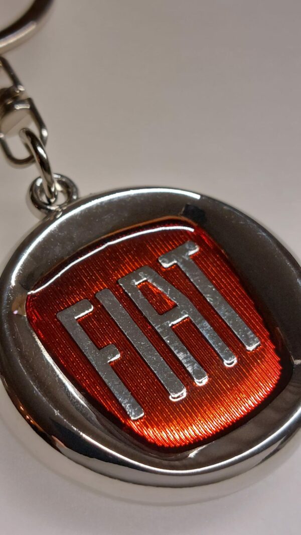 Portachiavi Fiat logo rosso Punto Evo - 500 - 500X - Tipo - immagine 2