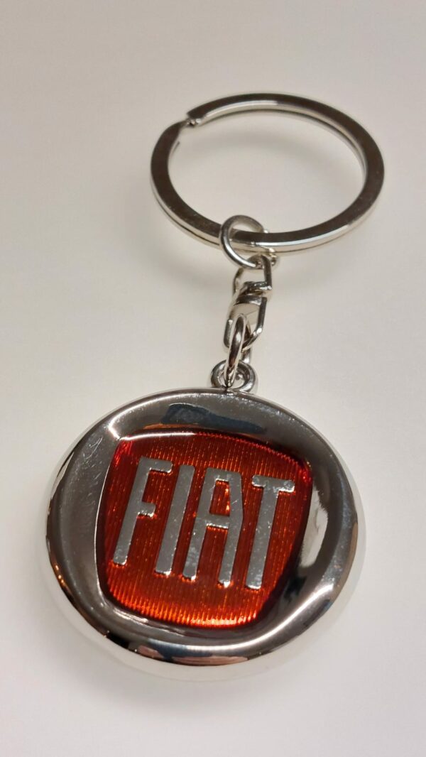 Portachiavi Fiat logo rosso Punto Evo - 500 - 500X - Tipo