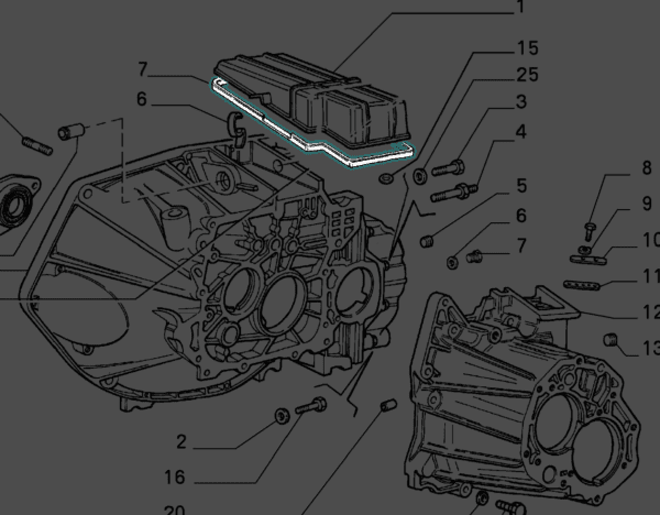 Guarnizione per coperchio cambio Lancia Delta Integrale -RIPRODUZIONE- - immagine 6