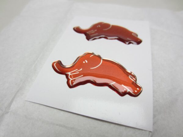 Elefantino Rosso logo Lancia Y 840 B-zuil set 2 st.