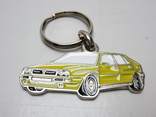 Sleutelhanger Lancia Delta Integrale Silhouette GEEL -NIEUW-