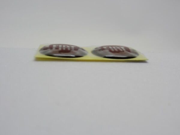 Fiat logo sleutel ROOD Punto EVO + Tipo 2 + 500X HARS 2 st. 14mm - Afbeelding 3