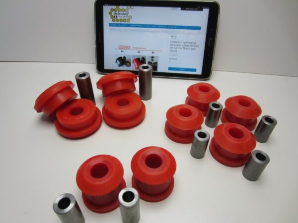 Set completo sospensioni frontali in poliuretano Lancia Thesis (set di 8) - immagine 5