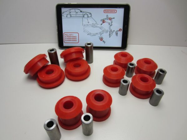 Set completo sospensioni frontali in poliuretano Lancia Thesis (set di 8) - immagine 3