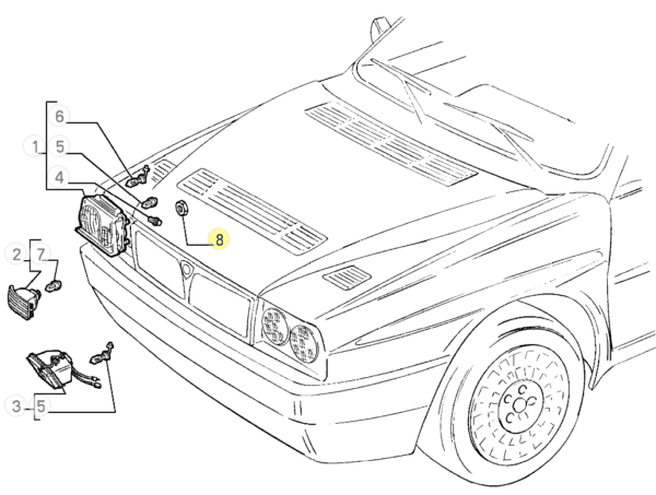 Dado flangiato M5 Lancia Fiat Maserati Ferrari - immagine 3