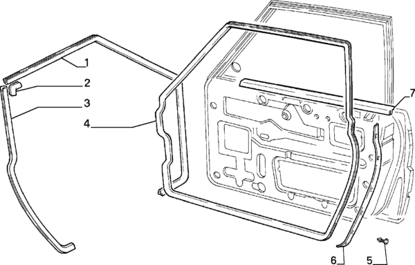 Clip deurrubber bevestiging Delta Integrale Imitatie Alternatief - Afbeelding 3