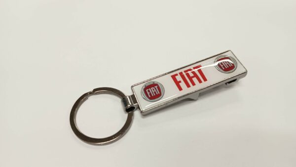 Sleutelhanger flessenopener metaal Fiat - Afbeelding 2