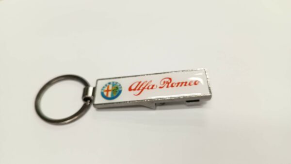 Portachiavi apribottiglie in metallo Alfa Romeo