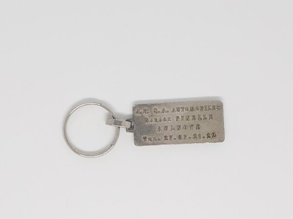 Sleutelhanger FIAT Vintage langwerpig staal - Afbeelding 2