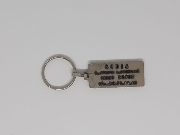 Sleutelhanger FIAT Vintage langwerpig staal - Afbeelding 2
