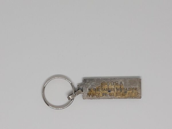Sleutelhanger FIAT Vintage langwerpig staal - Afbeelding 2