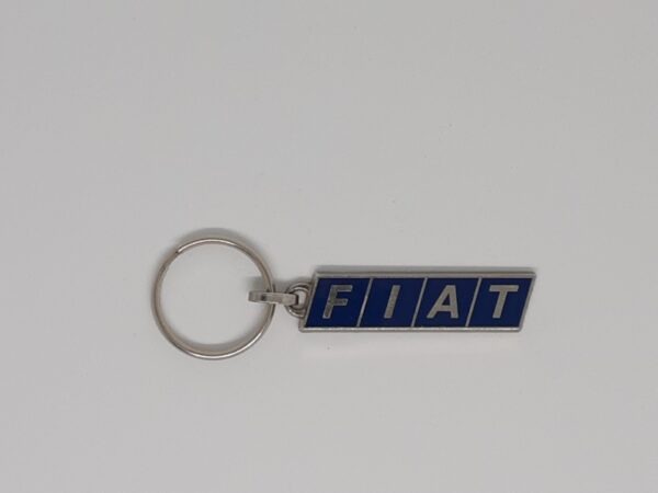 Sleutelhanger FIAT Vintage langwerpig blauw