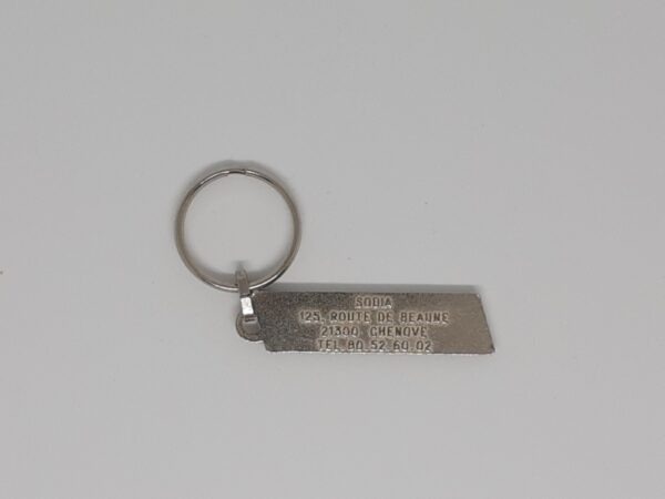 Sleutelhanger FIAT Vintage langwerpig blauw - Afbeelding 2