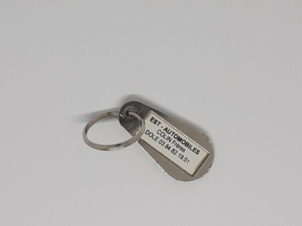 Sleutelhanger FIAT Vintage hotellabel blauw - Afbeelding 2