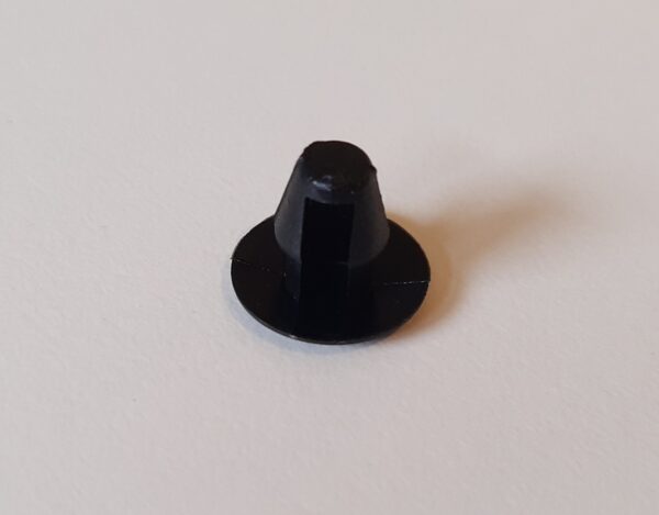 Montage clip voor rubber strips zwart plastic - Afbeelding 2