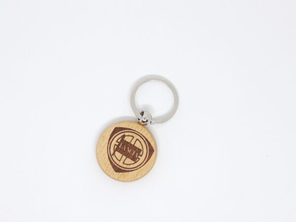 Sleutelhanger Hout gravure Lancia logo '90 - Afbeelding 3