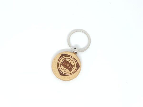 Sleutelhanger Hout gravure Lancia logo '90