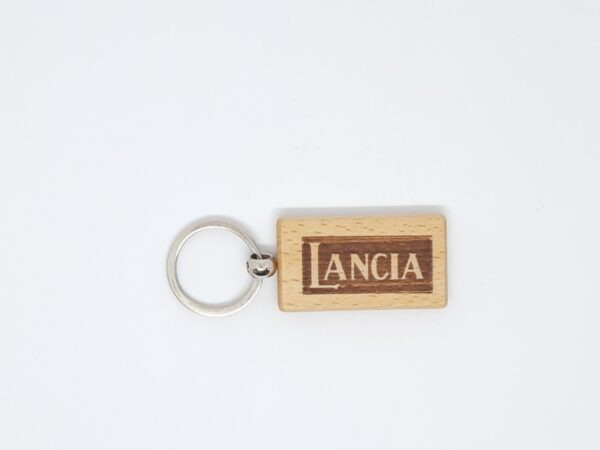 Sleutelhanger Hout gravure Lancia logo '70 - Afbeelding 4